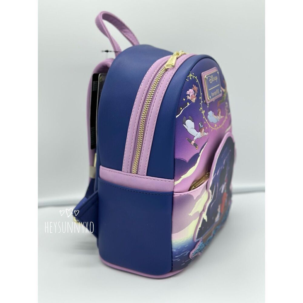Loungefly Disney Peter Pan Skull Rock Mini Backpack - Picture 6 of 10